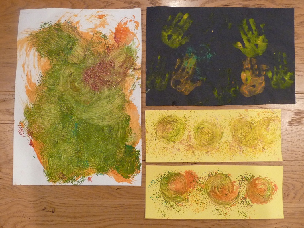 Autumn painting and printing
