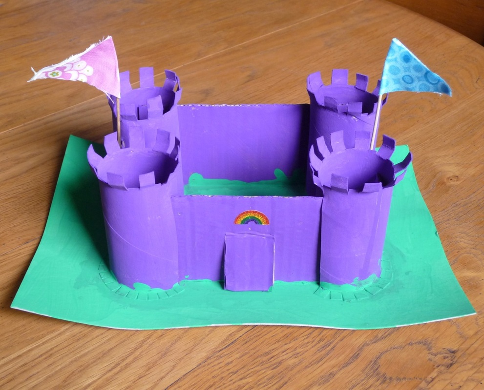 Loo roll crafts: castle